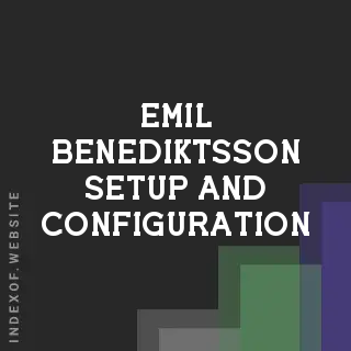 Emil Benediktsson Setup and Configuration | Indexof