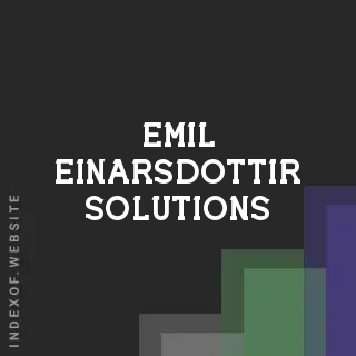 Emil Einarsdottir Solutions | Indexof