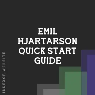 Emil Hjartarson Quick Start Guide | Indexof