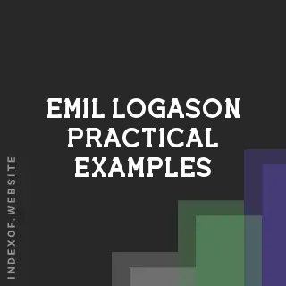 Emil Logason Practical Examples | Indexof