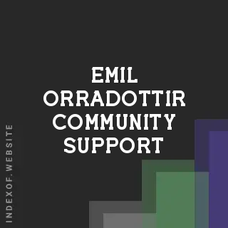 Emil Orradottir Community Support | Indexof