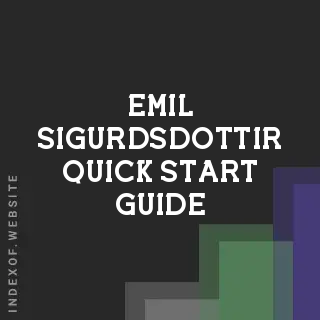 Emil Sigurdsdottir Quick Start Guide | Indexof