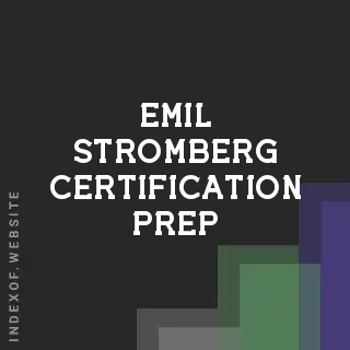 Emil Stromberg Certification Prep | Indexof