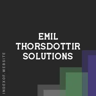 Emil Thorsdottir Solutions | Indexof