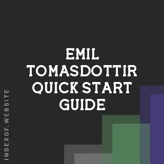 Emil Tomasdottir Quick Start Guide | Indexof