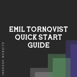 Emil Tornqvist Quick Start Guide | Indexof
