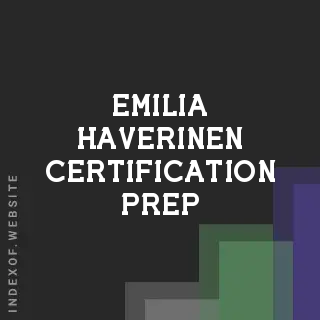 Emilia Haverinen Certification Prep | Indexof