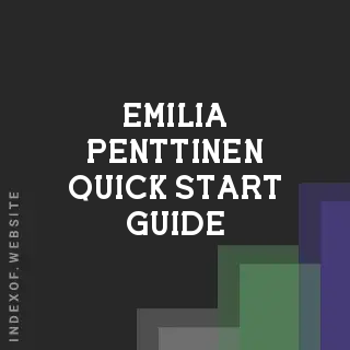 Emilia Penttinen Quick Start Guide | Indexof