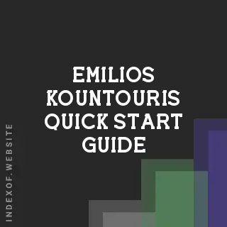 Emilios Kountouris Quick Start Guide | Indexof