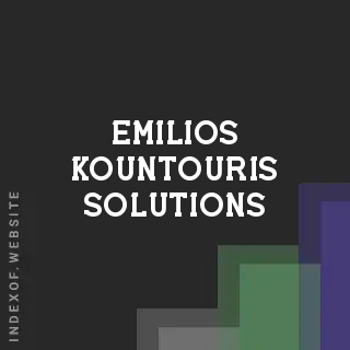 Emilios Kountouris Solutions | Indexof