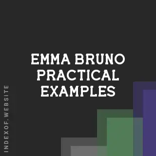 Emma Bruno Practical Examples | Indexof
