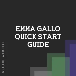 Emma Gallo Quick Start Guide | Indexof