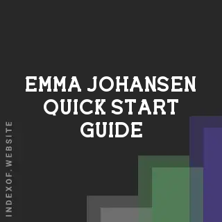 Emma Johansen Quick Start Guide | Indexof