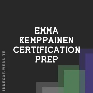 Emma Kemppainen Certification Prep | Indexof