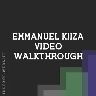 Emmanuel Kiiza Video Walkthrough | Indexof