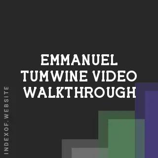 Emmanuel Tumwine Video Walkthrough | Indexof