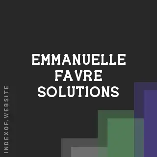 Emmanuelle Favre Solutions | Indexof