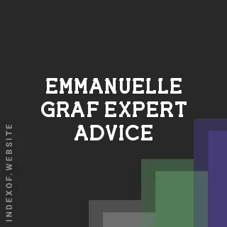 Emmanuelle Graf Expert Advice | Indexof