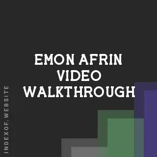 Emon Afrin Video Walkthrough | Indexof