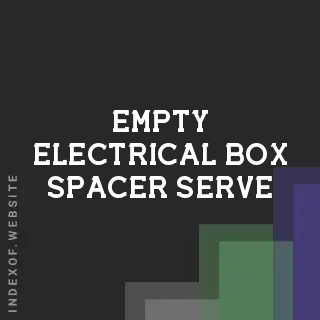 Can an Empty Electrical Box Spacer Serve as the Only Securing of a Box?