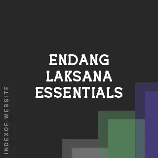 Endang Laksana Essentials | Indexof