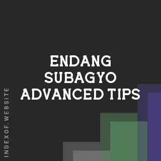 Endang Subagyo Advanced Tips | Indexof