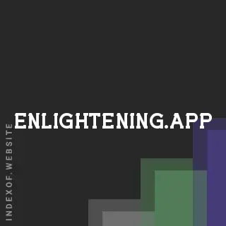 enlightening.app by Nisreen Sultan site -  Indexof