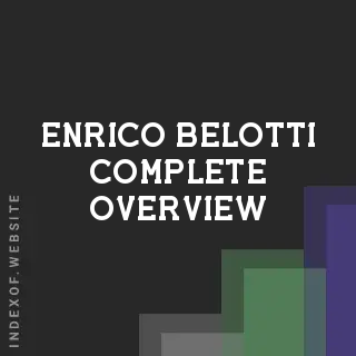 Enrico Belotti Complete Overview | Indexof