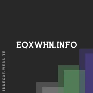 eqxwhn.info by Efren Aquino site -  Indexof