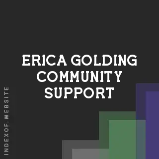 Erica Golding Community Support | Indexof