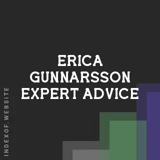 Erica Gunnarsson Expert Advice | Indexof
