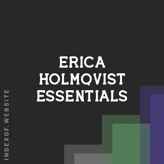 Erica Holmqvist Essentials | Indexof