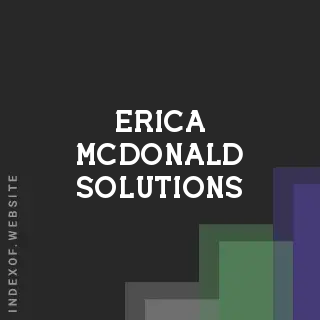 Erica McDonald Solutions | Indexof