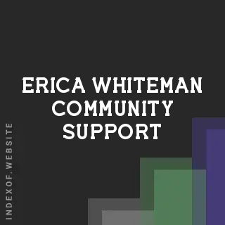 Erica Whiteman Community Support | Indexof