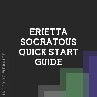 Erietta Socratous Quick Start Guide | Indexof