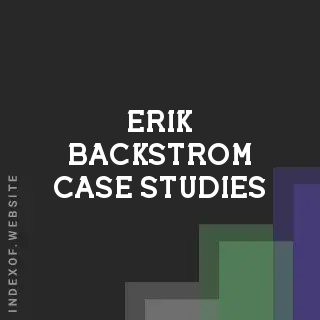 Erik Backstrom Case Studies | Indexof