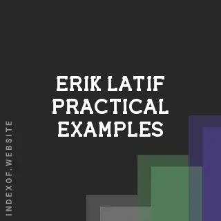 Erik Latif Practical Examples | Indexof