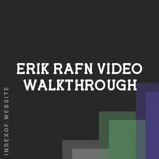 Erik Rafn Video Walkthrough | Indexof