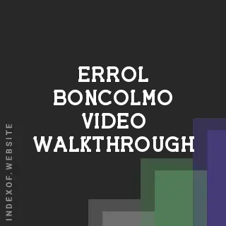 Errol Boncolmo Video Walkthrough | Indexof