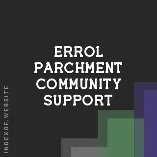 Errol Parchment Community Support | Indexof