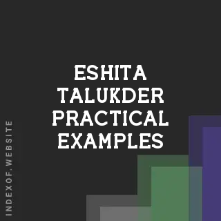 Eshita Talukder Practical Examples | Indexof