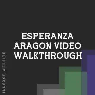 Esperanza Aragon Video Walkthrough | Indexof