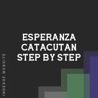 Esperanza Catacutan Step-by-Step | Indexof