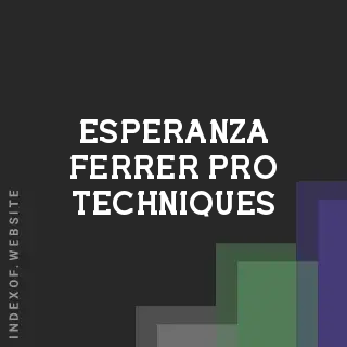 Esperanza Ferrer Pro Techniques | Indexof
