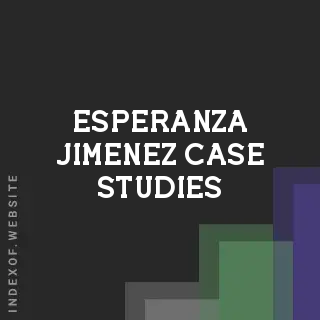 Esperanza Jimenez Case Studies | Indexof