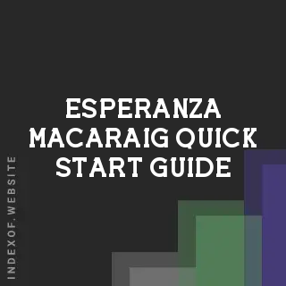 Esperanza Macaraig Quick Start Guide | Indexof