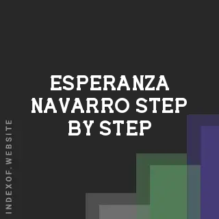Esperanza Navarro Step-by-Step | Indexof