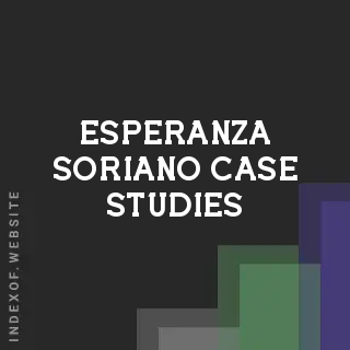 Esperanza Soriano Case Studies | Indexof