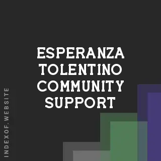 Esperanza Tolentino Community Support | Indexof