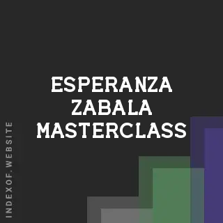 Esperanza Zabala Masterclass | Indexof
